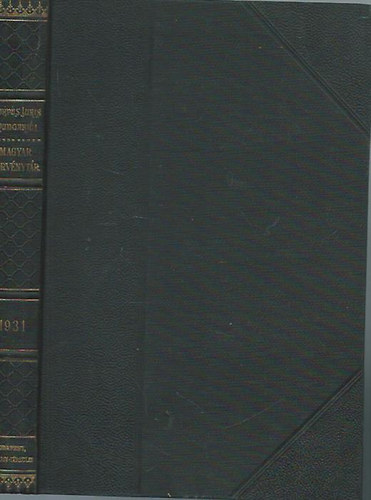 Degr Mikls; Vrady-Brenner Alajos (szerk.) - 1931. vi trvnycikkek