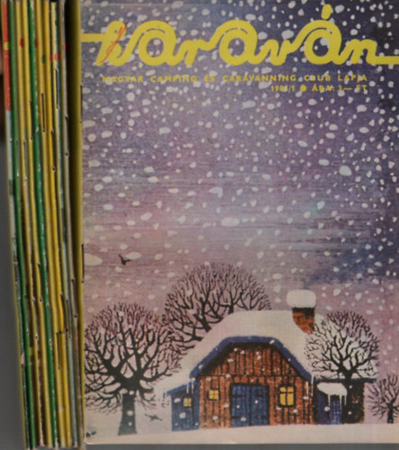 9 db. Karavn (A Magyar Camping s Caravanning Club lapja)- Lapszmok az 1981-es vbl (1, 2, 4, 7, 8, 9, 10, 12, 13 lapszmok)