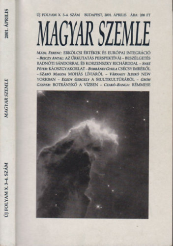 Kodolányi Gyula (szerk) - Magyar szemle 2001. április