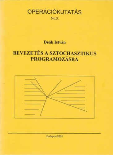 De�k Istv�n - Bevezet�s a sztochasztikus programoz�sba