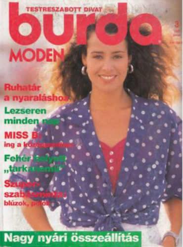 Burda Moden - 1989 június, 3. szám