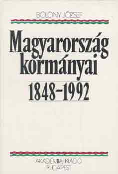 Blny Jzsef - Magyarorszg kormnyai 1848-1992