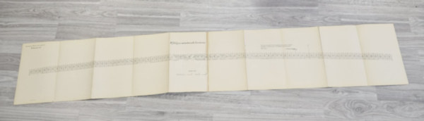 A felüljáró vastartóinak elrendezése - Budapesti villamos városi vasút, rakparti vonal- autogr. Klösz Gy. Budapest- mérnöki rajz, műszaki terv