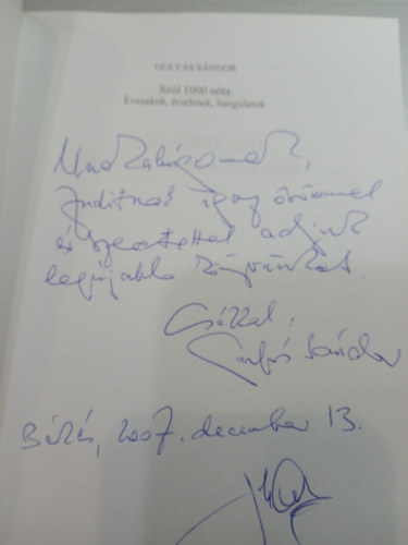 Guly�s S�ndor - Sz�l 1000 n�ta - �vszakok, �rzelmek, hangulatok-N�ta sz�veggy�jtem�ny