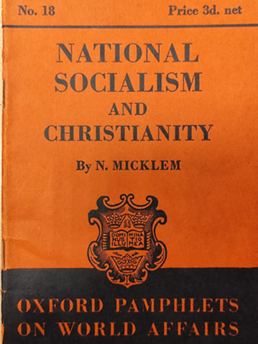 N. Micklem - National Socialism and Christianity