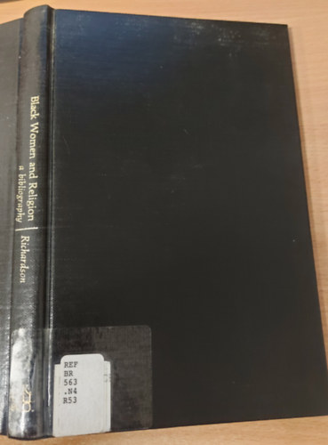 Marilyn Richardson - Black Women and Religion - a bibliography