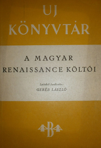 Gerb Lszl - A magyar renaissance klti