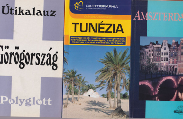 Michael Leech - 3 db Útikönyv: Amszertdam + Tunézia + Görögország