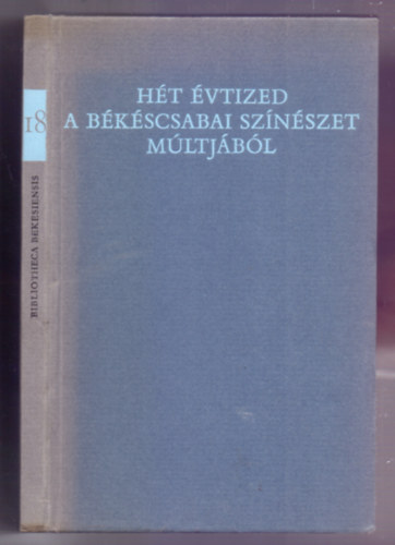Papp Jnos (vl. s szerk.), Szab Ferenc (szerk.) - Ht vtized a bkscsabai sznszet mltjbl - 1875-1944 (Szmozott: 419/500)