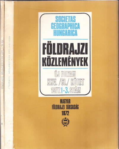 Fldrajzi kzlemnyek 1977/1-4. (Teljes vfolyam)