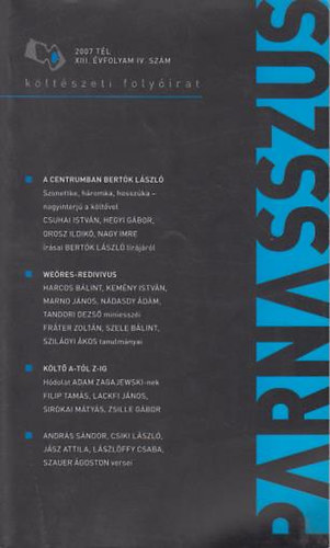 Parnasszus Kltszeti folyrat 2007.tl XIII.vfolyam IV.szm
