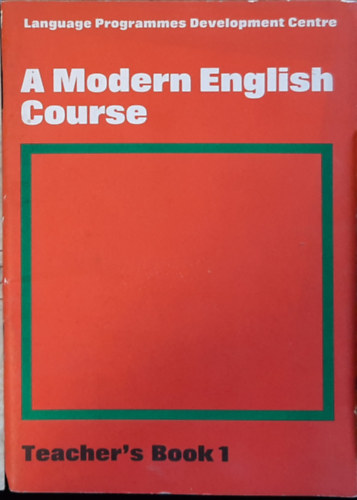 A Modern English Course (Teacher's Book 1)