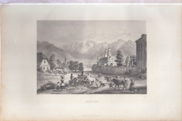 Admont l�tk�pe - eredeti litogr�fia (metszet)