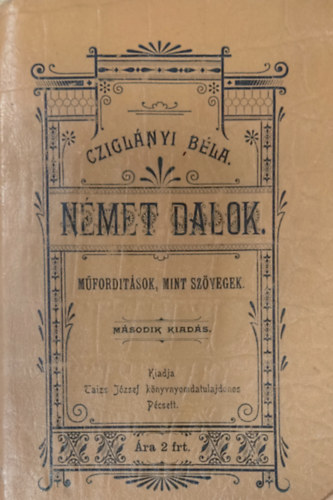 Cziglányi Béla - Német dalok