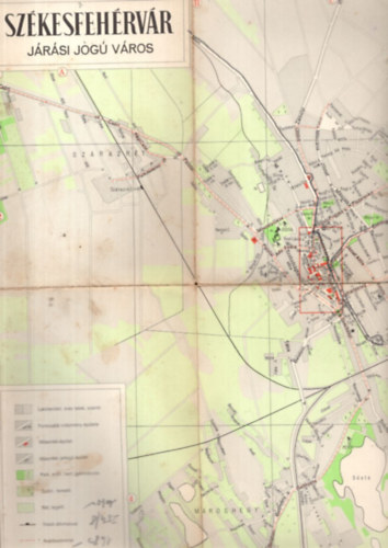 Székesfehérvár térkép (1960)