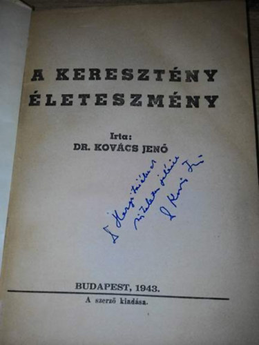 Dr. Kovcs Jen - A keresztny leteszmny
