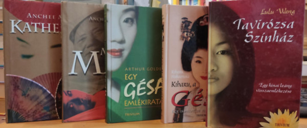 Anchee Min, Kiharu Nakamura, Lulu Wang, Arthur Golden - 5 db zsiai regny: Egy gsa emlkiratai; Katherine; Kiharu, a gsa; Madame Mao; Tavirzsa sznhz