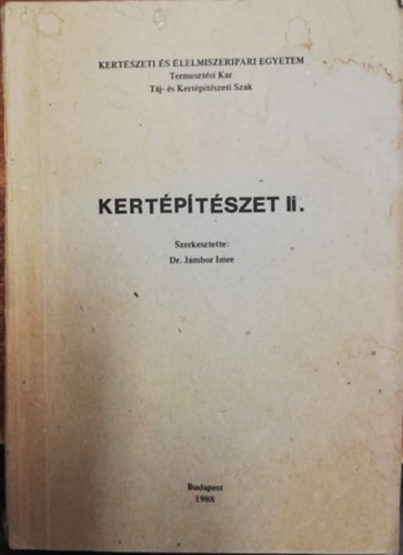 Dr. Demjn-Dr. Jmbor-Baloghn Dr. Ormos-Dr. Perjs - Kertptszet II.