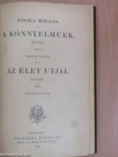 Jsika Mikls - A knnyelmek-Az let tjai