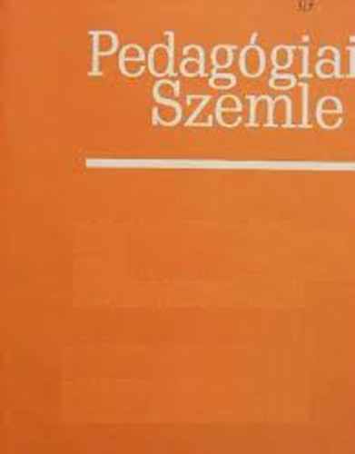 Pedagógiai Szemle 1986 Október