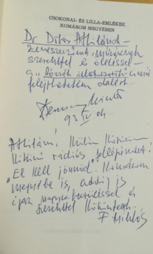 dr. Ferenczy Miklós - Csokonai- és Lilla-emlékek Komárom megyében