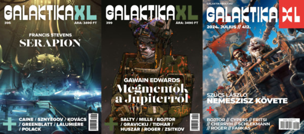 Dr. Mund Katalin (szerk.) - 3 db Galaktika XL - szrvnyszmok: Galaktika 395XL + Galaktika 399XL + Galaktika 412XL