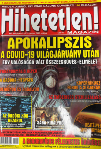 Hihetetlen magazin XXI. �vfolyam 5. (235.) sz�m 2021. m�jus