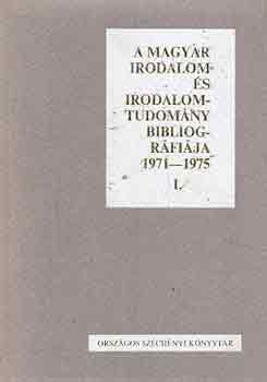 Pajkossy Gyrgy (szerk.) - A magyar irodalom s irodalomtudomny bibliogrfija 1971-1975 I-II.