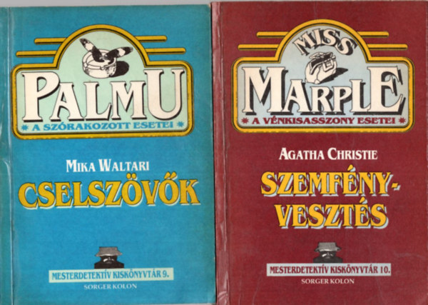 Agatha Christie, Mika Waltari, John Dickson Carr, Maurice Leblanc - 5 db a Mesterdetektv Kisknyvtr sorozatbl ( egytt ) 1. A llekbvr esetei 6., 2. A detektv-betr  esetei 7.,  3. A halott kopogtat 8., 4. Cselszvk 9., 5. Szemfnyveszts 10.