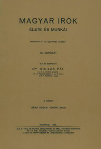 Dr. Gulys Pl - Magyar rk lete s munki II. ktet