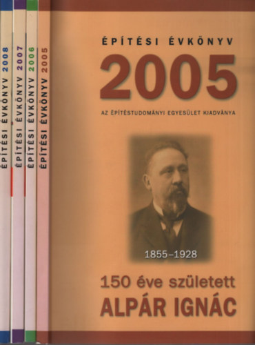 �p�t�si �vk�nyv (4 db.)- 2005, 2006, 2007, 2008