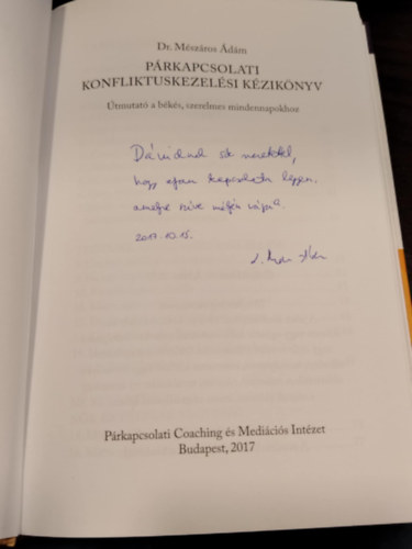 Dr. Mszros dm - Prkapcsolati konfliktuskezelsi kziknyv