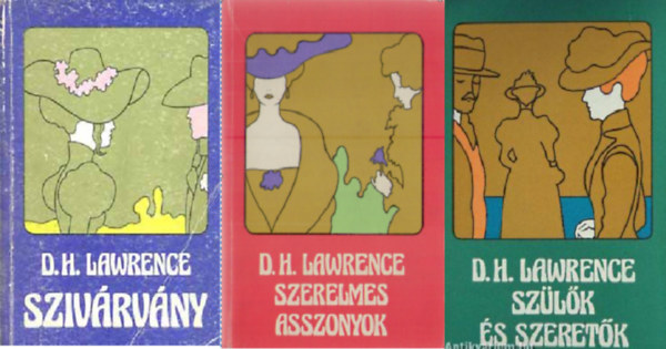 D.H. Lawrence - Szülők és szeretők + Szivárvány + Szerelmes asszonyok (3 kötet)