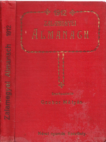 Czobor Mtys (szerk.) - Zalamegyei Almanach 1912. vre