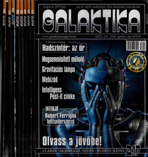 Kuczka Péter (szerk.) - Galaktika 217. lapszám- (április) - 225.lapszám- (december). ( 7 db. )