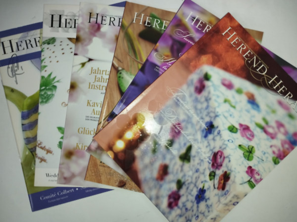 6db HEREND HERALD A Herendi Porcelnmanufaktra magazinja (2008/11 NO.31, 2009/1 NO.32, 2099/11 NO. 33, 2010/1 NO. 34, 2011/1 NO. 36, 2011/2 NO. 37.)