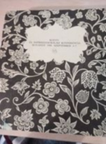 Budapest - K�nyv- �s pap�rrestaur�l�si konferencia Budapest 1990. szeptember 4-7.