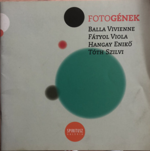 Spiritusz Galria - Fotognek - Balla Vivienne, Ftoly Viola, Hangay Enik, Tth Szilvi - katalgus - fot