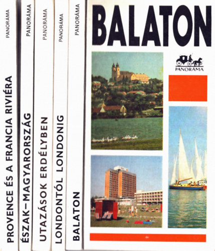 Lindner Lszl, Plfy Jzsef - 5 db Panorma tiknyv: Provence s a francia Rivira+ Balaton+ Londontl Londonig+ Utazsok Erdlyben+ szak-Magyarorszg