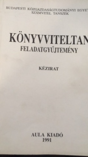 sok szerz� - K�nyvviteltan - feladatgy�jtem�ny