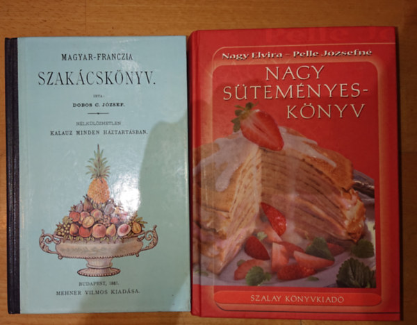 2 db szakácskönyv (reprint): Nagy süteményeskönyv + Magyar-franczia szakácskönyv