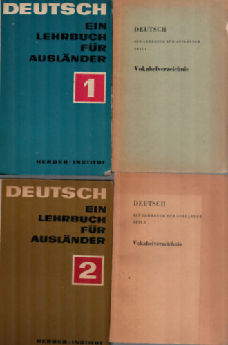 Dr. Alexander Porz (szerk.), Hans Lindner (szerk.) - Deutsch - Ein Lehrbuch f�r Ausl�nder I-II. (1968)