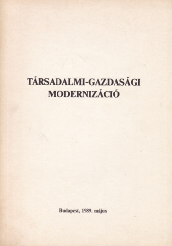 T�rsadalmi-gazdas�gi moderniz�ci�