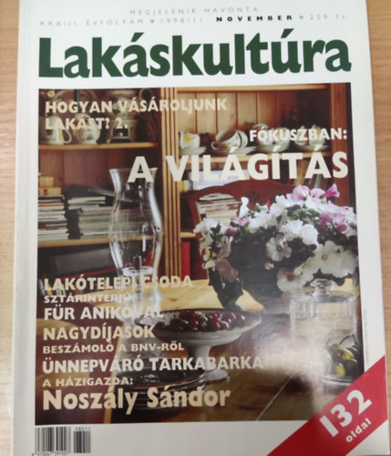 Lakskultra XXXIII. vfolyam 1998. november/11. szm