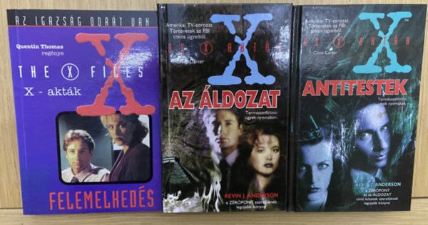 Kevin J. Anderson, Quentin Thomas - 3 db X-akták könyv - X-akták - Felemelkedés, Az X-akták- Antitestek, Az X-akták - Az áldozat