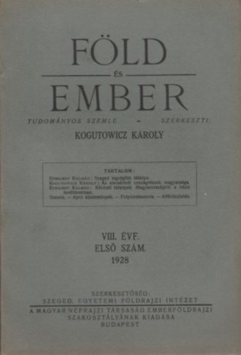 Kogutowicz Károly (szerk.) - Föld és ember 1928