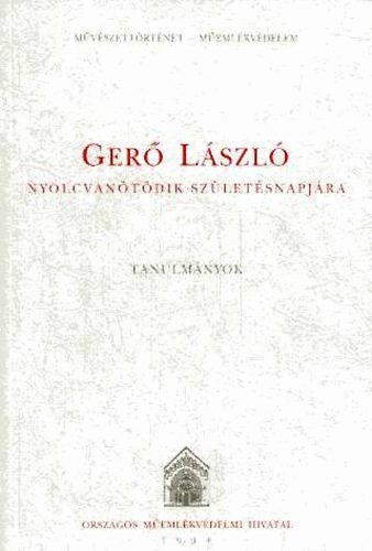 Pamer Nra (szerk.) - Ger Lszl nyolcvantdik szletsnapjra (Tanulmnyok)