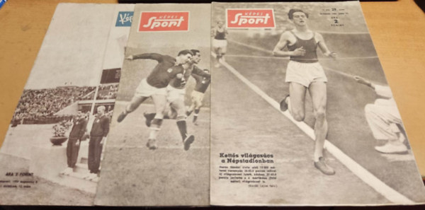 Magyar Npkztrsasg Minisztertancsa Tjkoztatsi Hivatala - 3 db Kpes Sport magazin