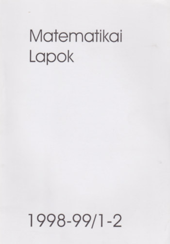 Matematikai Lapok I-II 1998-99/(1-2, 3-4)