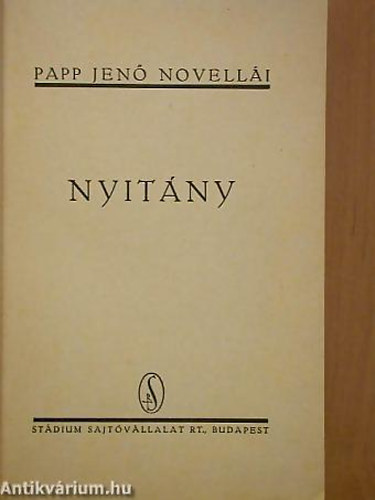 Papp Jenő - Nyitány